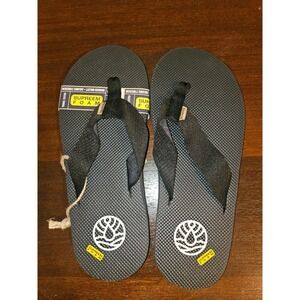 FREEWATERS SUPREEM FOAM Mens 8 Womans 10 Flip Flop Sandals Black SUPREEM FOAM